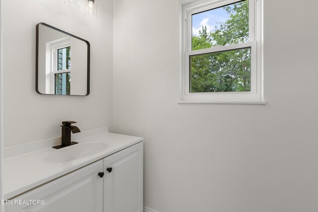 bathroom featuring vanity