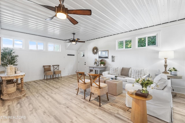 living room featuring light hardwood / wood-style floors