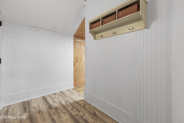 mudroom featuring hardwood / wood-style floors