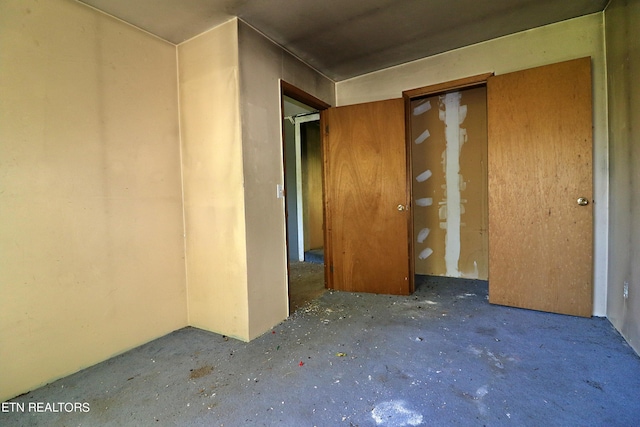 view of spare room