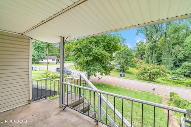 view of balcony