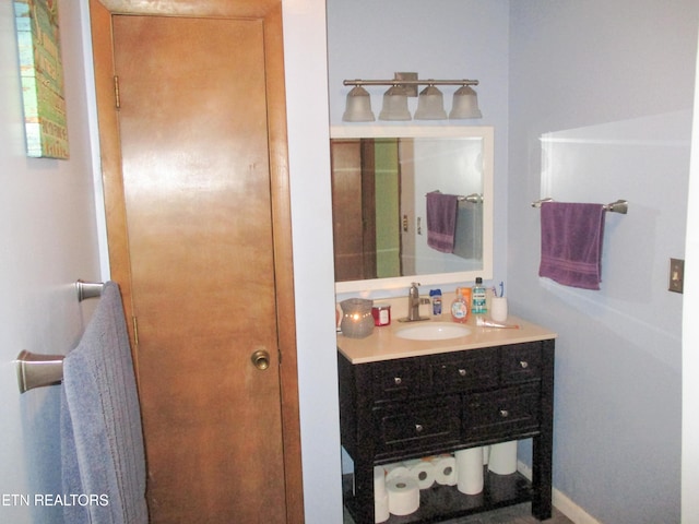 bathroom featuring vanity