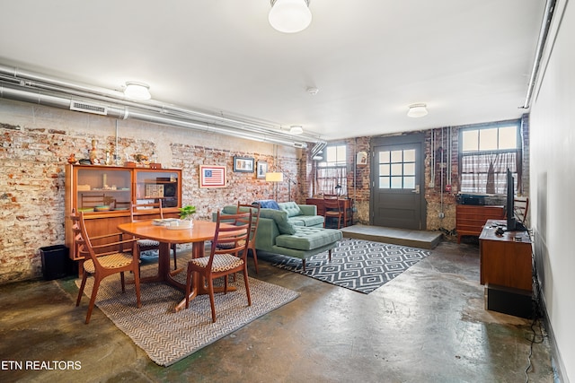 view of dining area