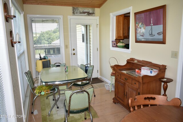 view of dining room