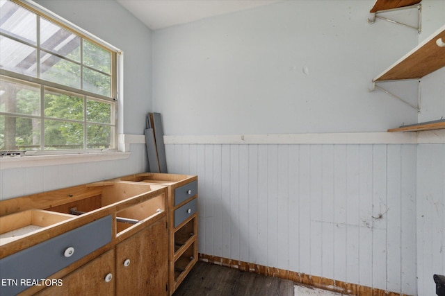 bathroom featuring hardwood / wood-style flooring