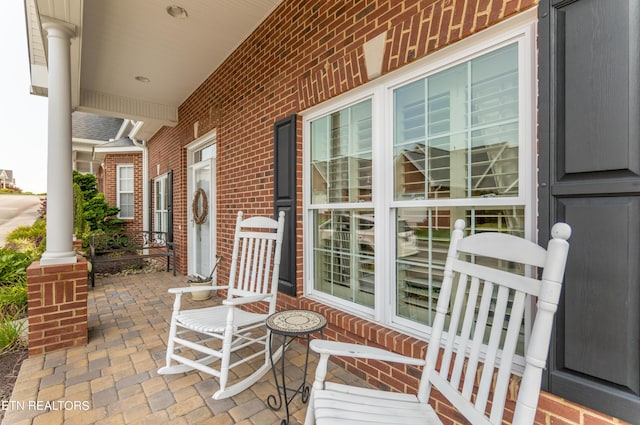 view of patio / terrace featuring a porch