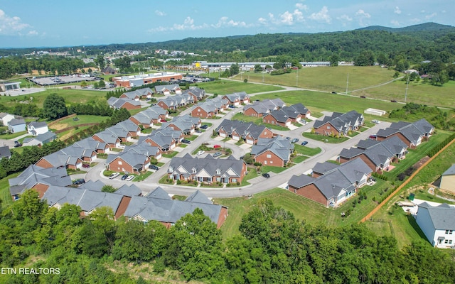 bird's eye view with a residential view