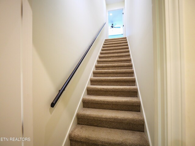 view of staircase