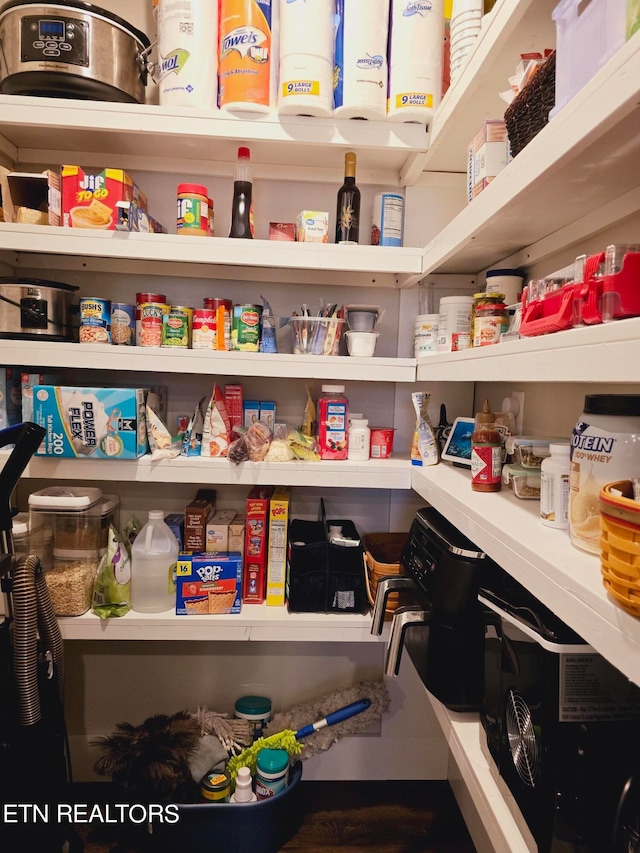 view of pantry