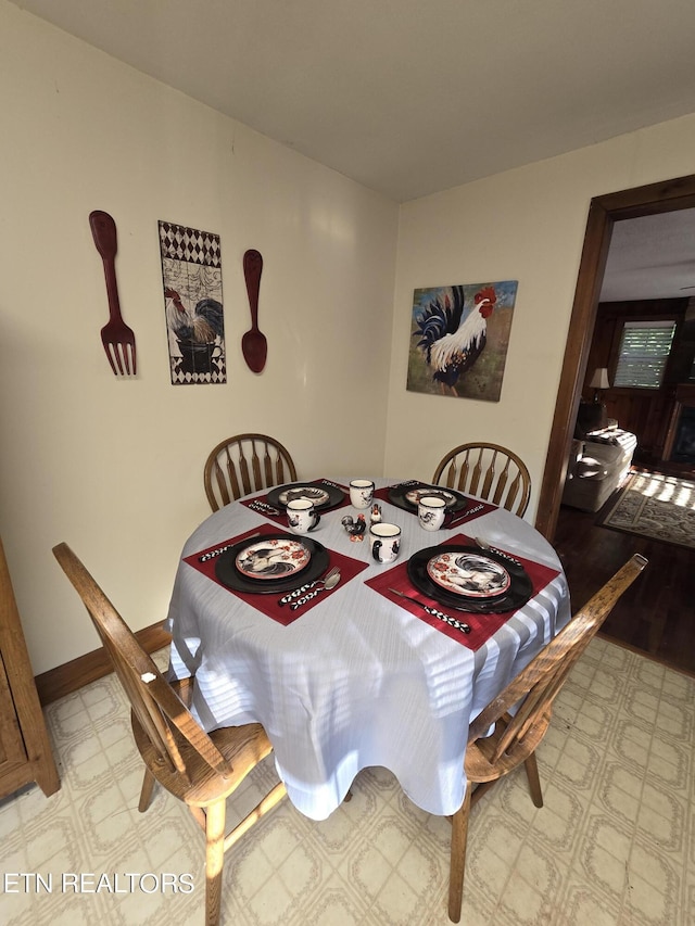 view of dining room