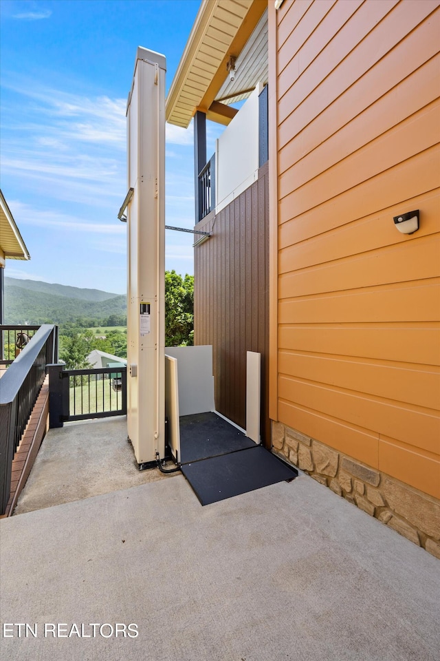 exterior space with a balcony