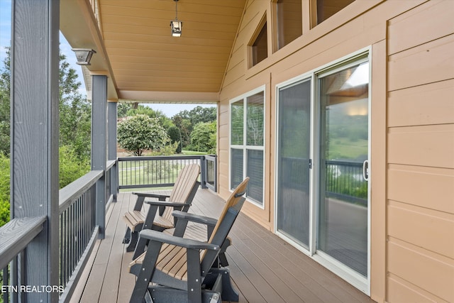 view of wooden terrace