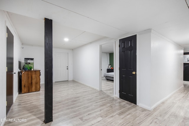 interior space featuring light hardwood / wood-style flooring