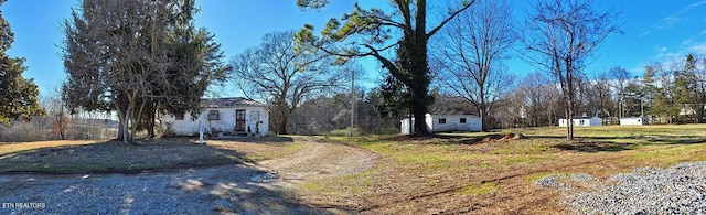 view of road featuring driveway