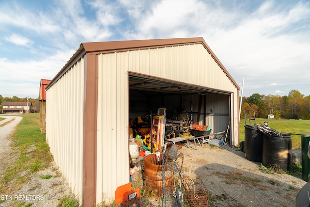 view of outdoor structure