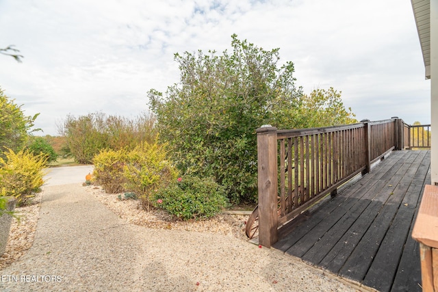 exterior space featuring a deck