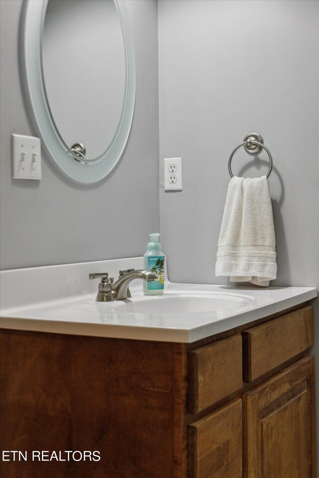 bathroom featuring vanity