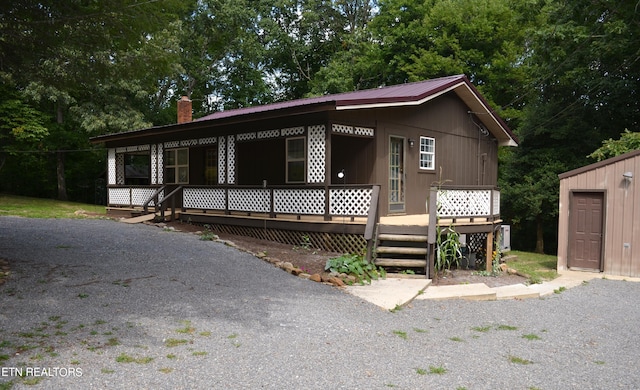 view of front of home