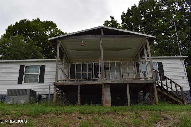 view of rear view of property