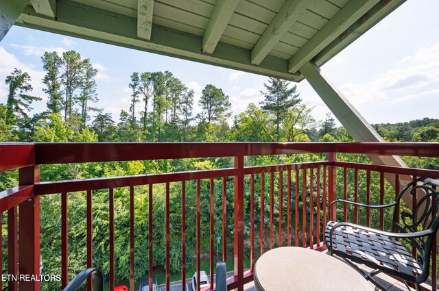 view of balcony