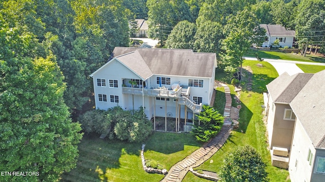 birds eye view of property