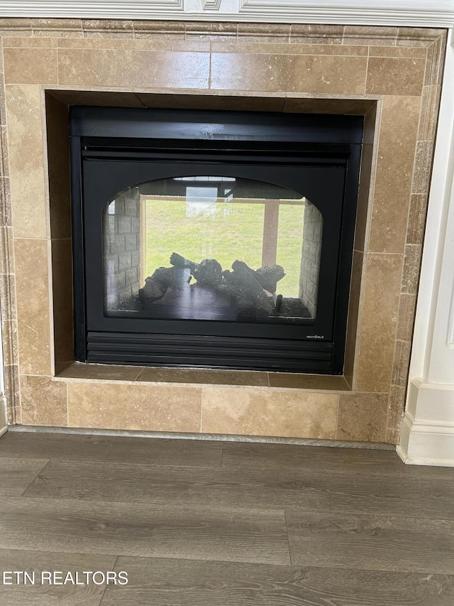 room details featuring wood finished floors