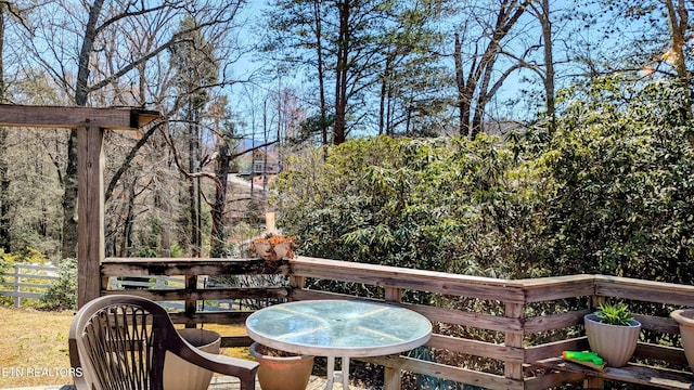 view of deck