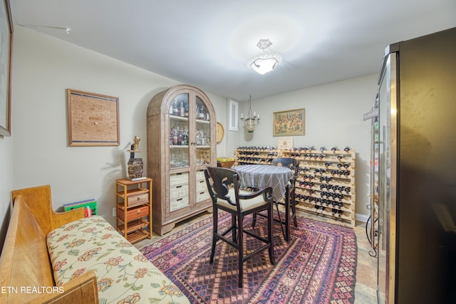 dining space featuring wood-type flooring