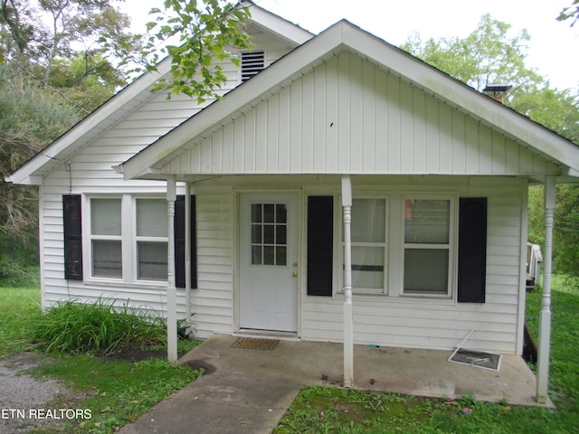 view of bungalow-style home