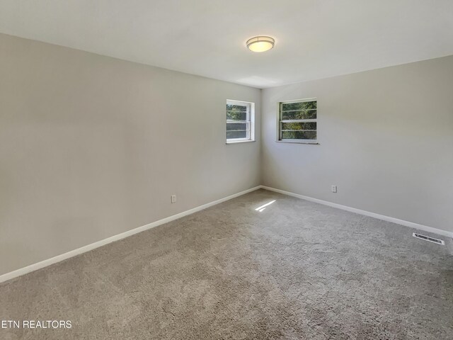 view of carpeted empty room