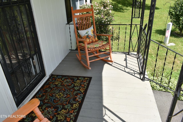 view of balcony