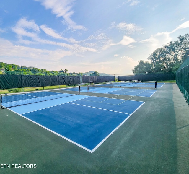 view of tennis court