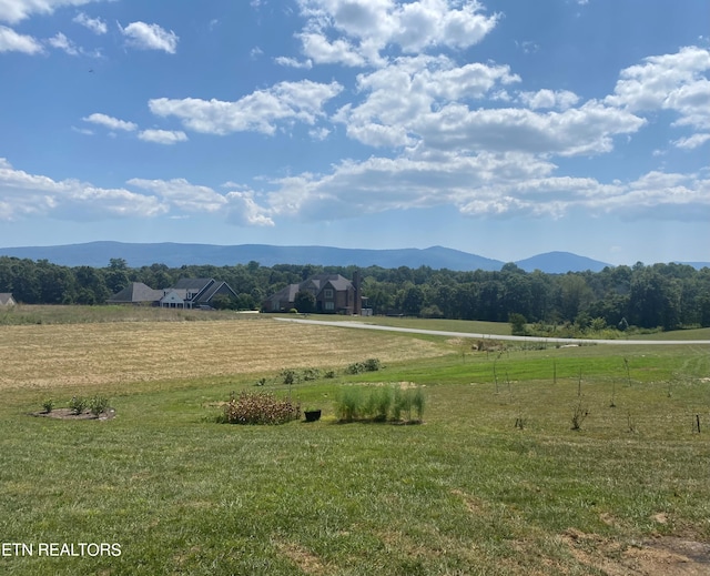 property view of mountains with a rural view