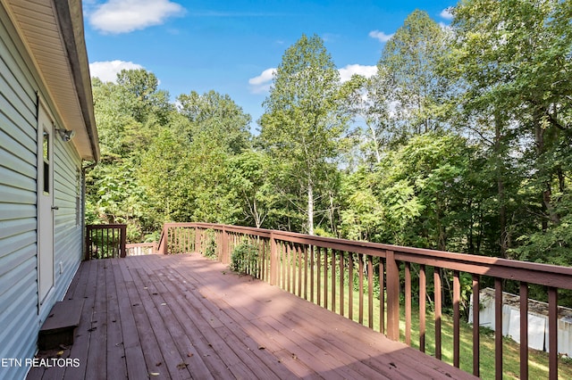 view of wooden terrace