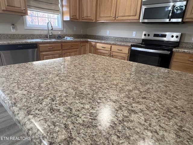 kitchen featuring stainless steel appliances and sink