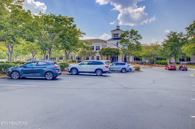 view of parking / parking lot