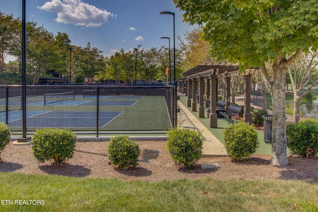 view of sport court