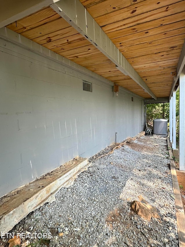 view of patio / terrace featuring cooling unit