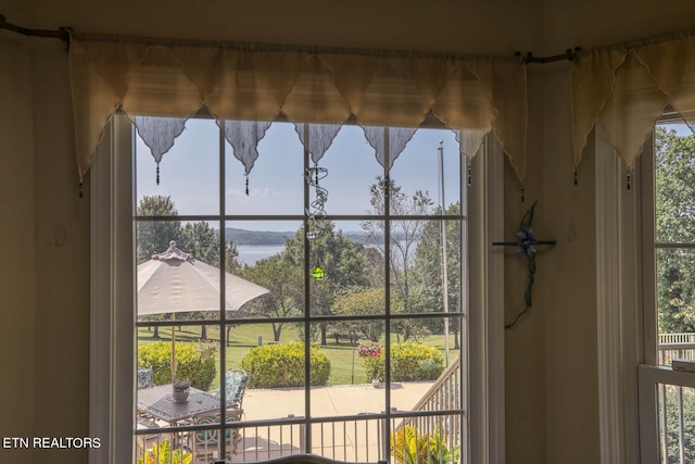 room details with a water view