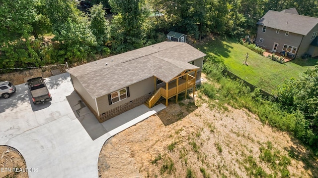 birds eye view of property