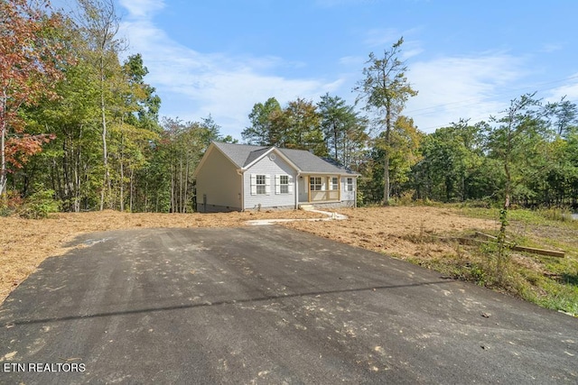 view of front of home