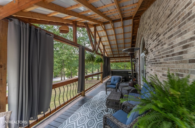 view of sunroom / solarium