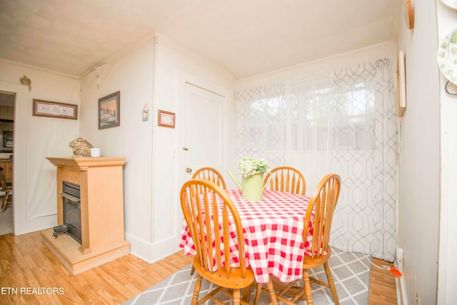 dining room featuring light wood-type flooring