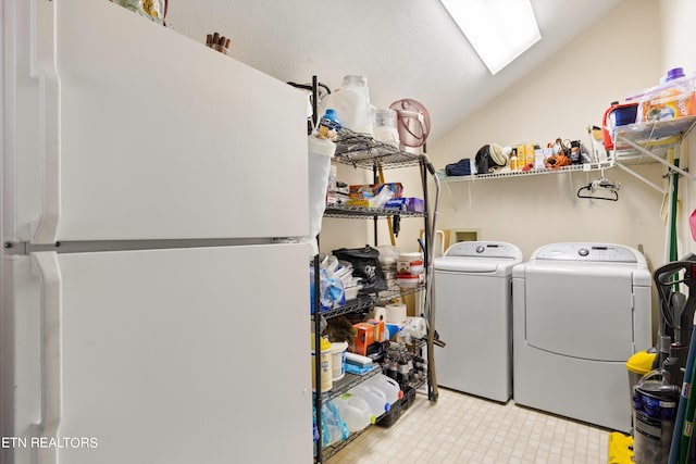 laundry area featuring independent washer and dryer