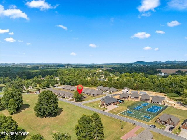 birds eye view of property