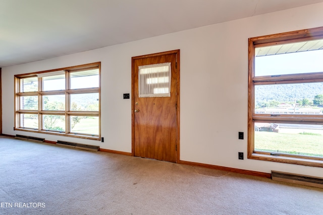 interior space with light carpet