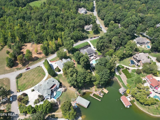 155 Lake Crest Dr, Lenoir City, TN 37772 - aerial view with a residential view and a water view