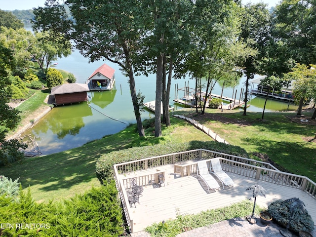 155 Lake Crest Dr, Lenoir City, TN 37772 - aerial view with a water view