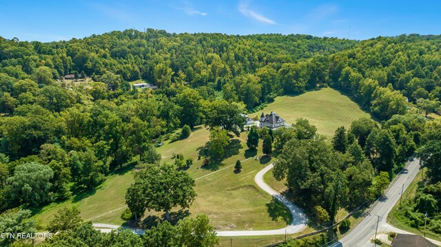 aerial view featuring a rural view