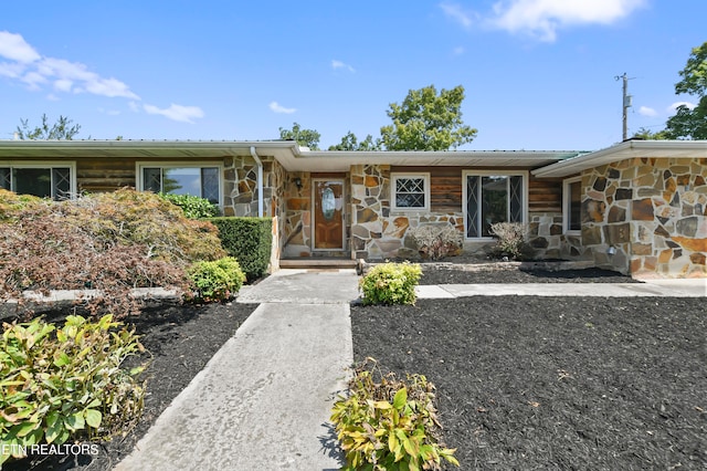 view of ranch-style home